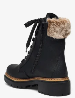 Kvinnor Rieker Varmfodrade Stövlar|Boots|72630 - Platta ankelboots