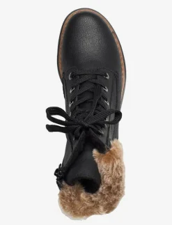 Kvinnor Rieker Varmfodrade Stövlar|Boots|72630 - Platta ankelboots