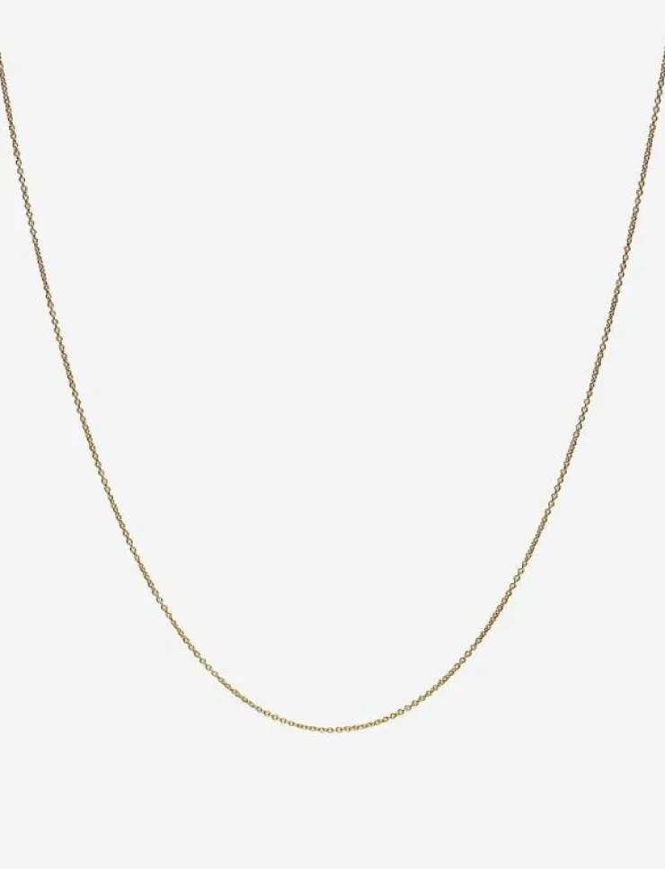 Design Letters 60 cm chain 18k plated silver - Kedjehalsband|Barn Smycken