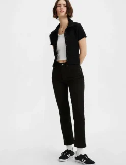 Levi's® 501 CROP BLACK SPROUT - Straight jeans|Kvinnor Kläder|Denimkläder