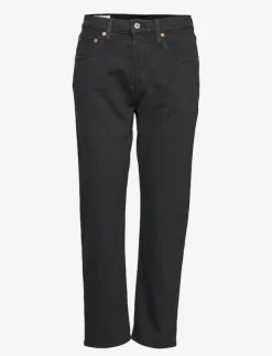 Levi's® 501 CROP BLACK SPROUT - Straight jeans|Kvinnor Kläder|Denimkläder
