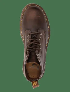 Kvinnor Dr. Martens Boots|101 Crazy Horse - Platta ankelboots