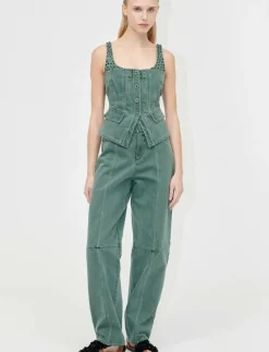 STINE GOYA 2393 Denim, Scoopneck Pockets Vest - Jeansvästar|Kvinnor Västar