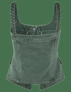 STINE GOYA 2393 Denim, Scoopneck Pockets Vest - Jeansvästar|Kvinnor Västar