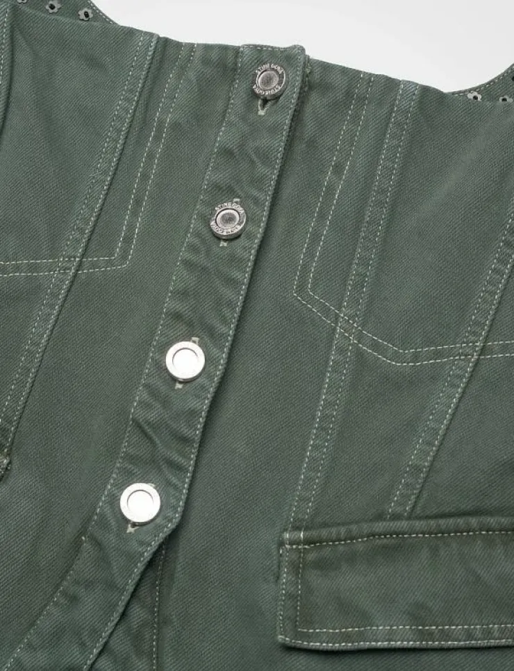 STINE GOYA 2393 Denim, Scoopneck Pockets Vest - Jeansvästar|Kvinnor Västar