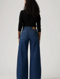 Kvinnor Levi's® Denimkläder|Jeans|728 HR WIDE LEG WOODSTOCK WIDE - Vida byxor