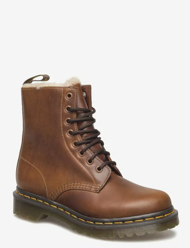 Kvinnor Dr. Martens Varmfodrade Stövlar|1460 Serena - Platta ankelboots