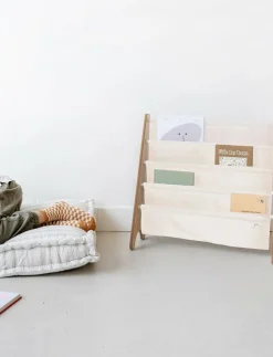 3 Sprouts Bookcase, Gingham - Förvaringskorgar|Barn Inredning|Inredning