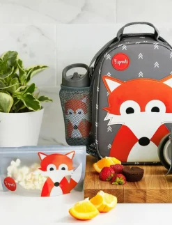 Barn 3 Sprouts Lunchlådor|Snack Bag (2 pack), Fox/ - Lunchlådor