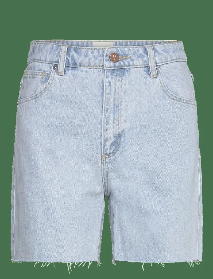 ABRAND A CLAUDIA CUT OFF BLEACHED STONE - Jeansshorts|Kvinnor Shorts