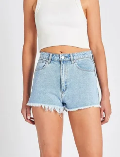 Kvinnor ABRAND Shorts|A HIGH RELAXED SHORT ESMERALDA - Jeansshorts