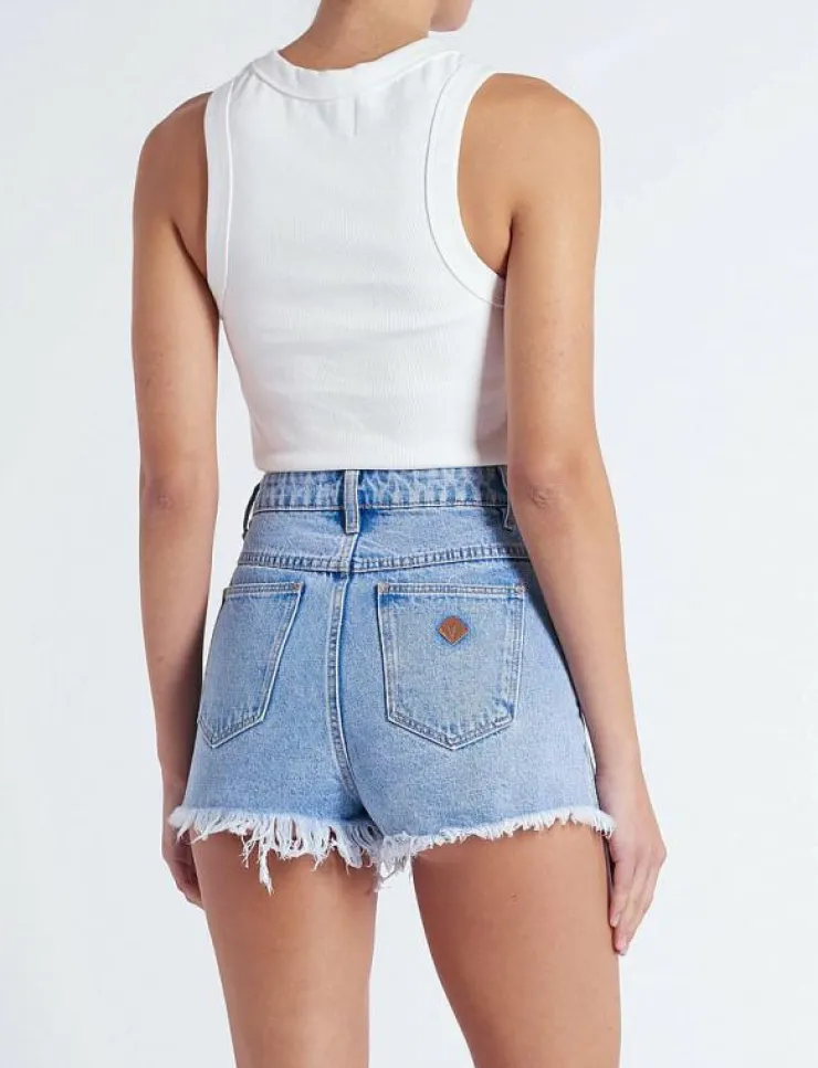 Kvinnor ABRAND Shorts|A HIGH RELAXED SHORT ESMERALDA - Jeansshorts