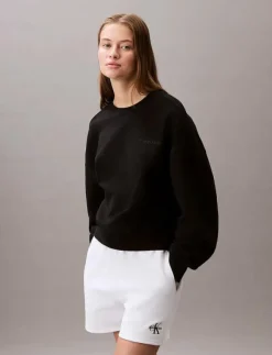 Calvin Klein A- LOGO EMB FRENCH TERRY CREWNEC - Sweatshirts|Kvinnor Sweatshirts