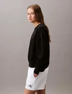 Calvin Klein A- LOGO EMB FRENCH TERRY CREWNEC - Sweatshirts|Kvinnor Sweatshirts
