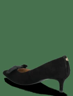 Kvinnor Lauren Ralph Lauren Högklackade Skor|Adrienne Bow-Trim Suede Pump - Klassiska pumps