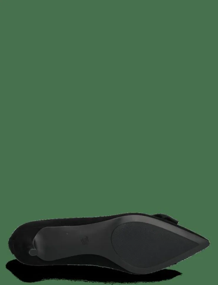 Kvinnor Lauren Ralph Lauren Högklackade Skor|Adrienne Bow-Trim Suede Pump - Klassiska pumps