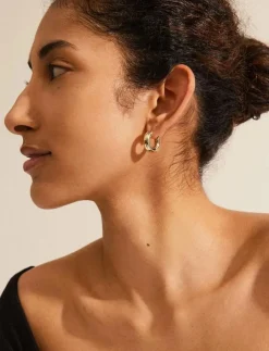 Kvinnor Pilgrim Smycken|AICA recycled chunky hoop earrings - Hoops