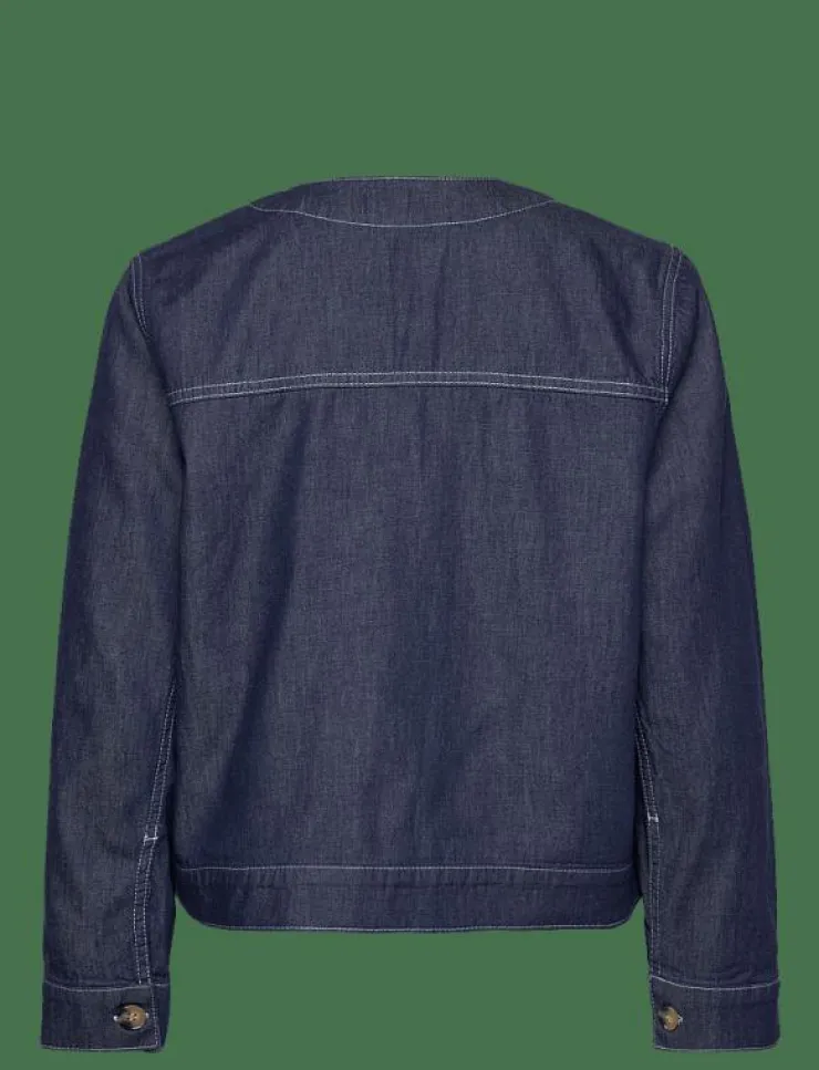 Mads Nørgaard Air Denim Pil Jacket - Overshirts|Kvinnor Overshirts