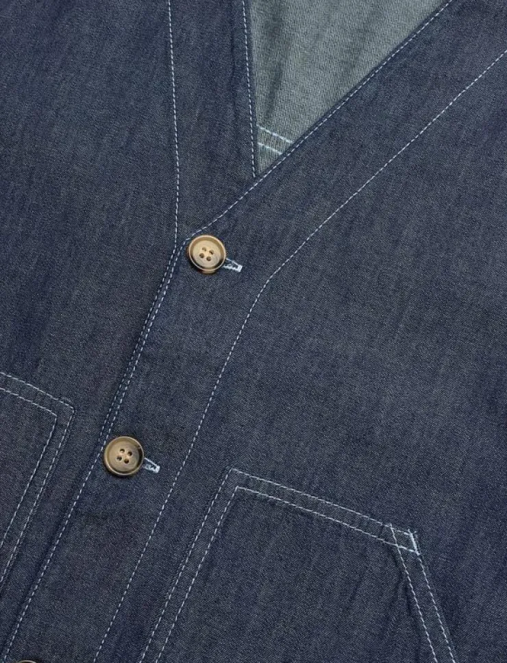 Mads Nørgaard Air Denim Pil Jacket - Overshirts|Kvinnor Overshirts