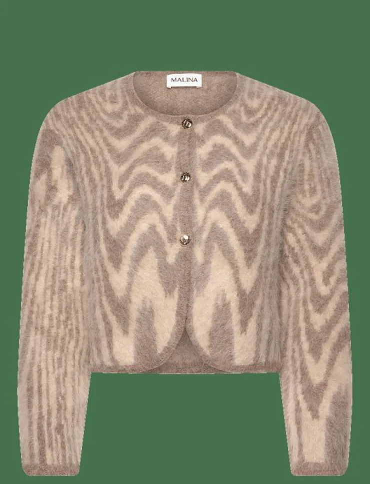 Kvinnor Malina Stickat|Aislinn Alpaca Blend Cardigan - Koftor