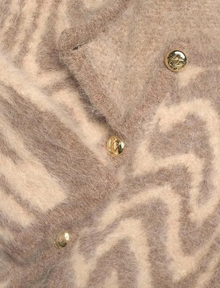 Kvinnor Malina Stickat|Aislinn Alpaca Blend Cardigan - Koftor