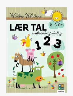 Barn Barbo Toys Barnböcker|Aktivitetsbog Lær Tal med Wacky Wonders Bondegårdsdyr - 123 (DK) - Pedagogisk barnbok