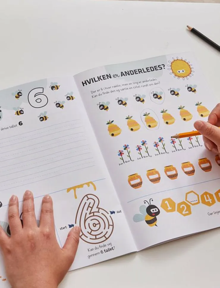 Barn Barbo Toys Barnböcker|Aktivitetsbog Lær Tal med Wacky Wonders Bondegårdsdyr - 123 (DK) - Pedagogisk barnbok