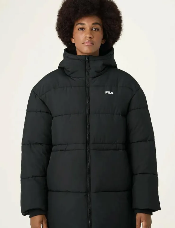 FILA ALBA relaxed mid hooded puffer jacket - Dunjackor|Kvinnor Jackor