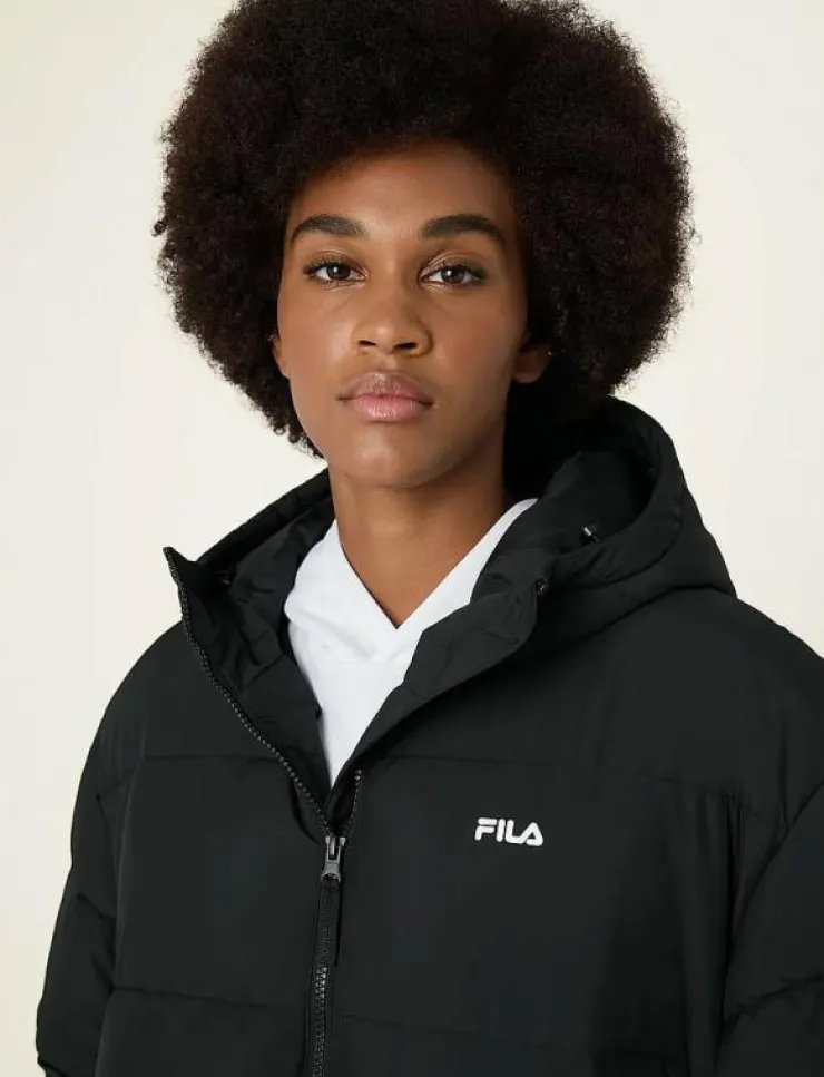 FILA ALBA relaxed mid hooded puffer jacket - Dunjackor|Kvinnor Jackor