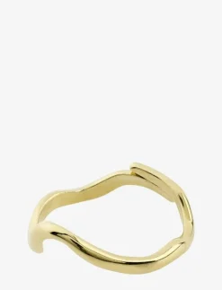 Kvinnor Pilgrim Smycken|ALBERTE organic shape ring gold-plated - Ringar