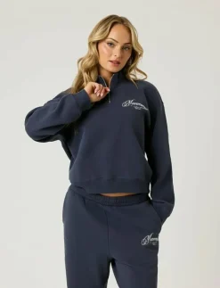 Kvinnor Björn Borg Sweatshirts|ALICE STENLÖF HALFZIP SWEATSHIRT - Sweatshirts