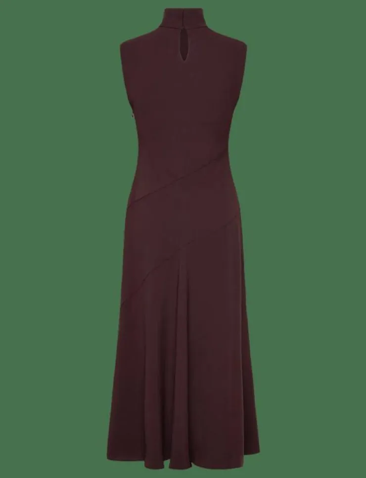Kvinnor Mango Klänningar|A-line turtleneck dress - Midiklänningar