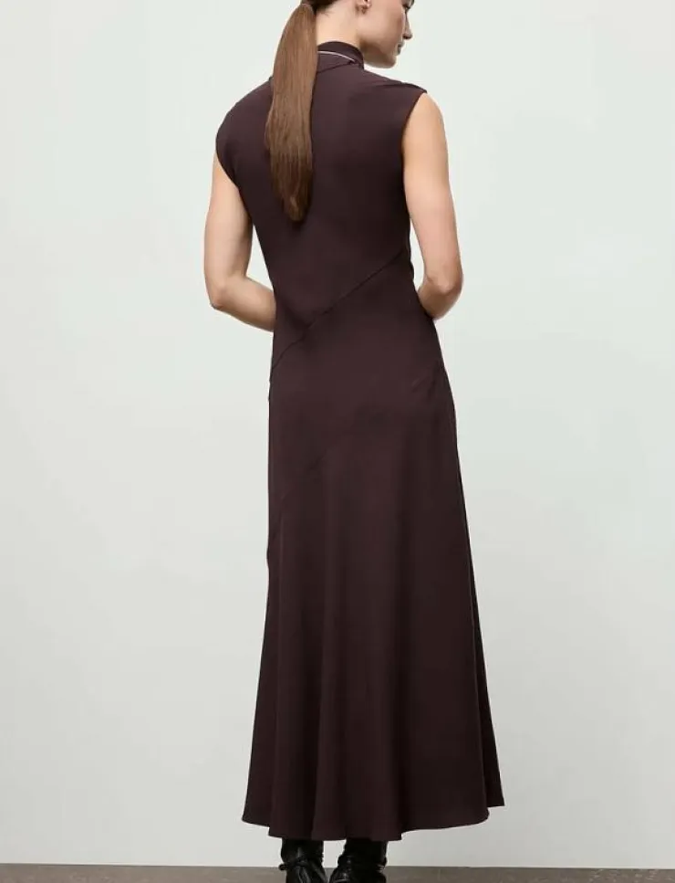Kvinnor Mango Klänningar|A-line turtleneck dress - Midiklänningar