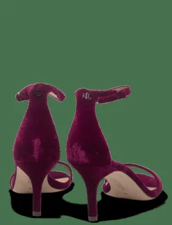 Lauren Ralph Lauren Allie Mid-Heel Velvet Sandal - Sandaler|Kvinnor Sandaler|Högklackade Skor