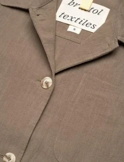 Kvinnor Brixtol Textiles Overshirts|Ally Linen Brown - Overshirts