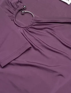 Malina Amilia ring detail jersey top - Långärmade toppar|Kvinnor T-Shirts & Toppar