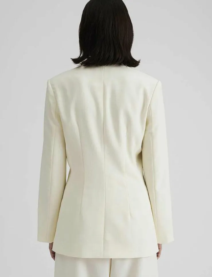 Malina Anisa collarless fitted blazer - Enkelknäppta kavajer|Kvinnor Kavajer