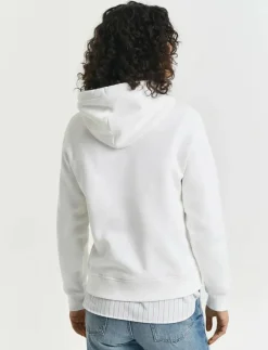 Kvinnor GANT Sweatshirts|ARCHIVE SHIELD HOODIE - Huvtröjor