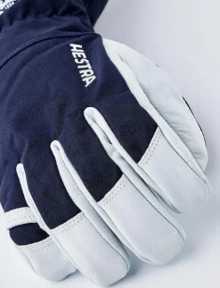 Hestra Army Leather Heli Ski - 5 finger Black - Fingervantar|Kvinnor Accessoarer|Handskar