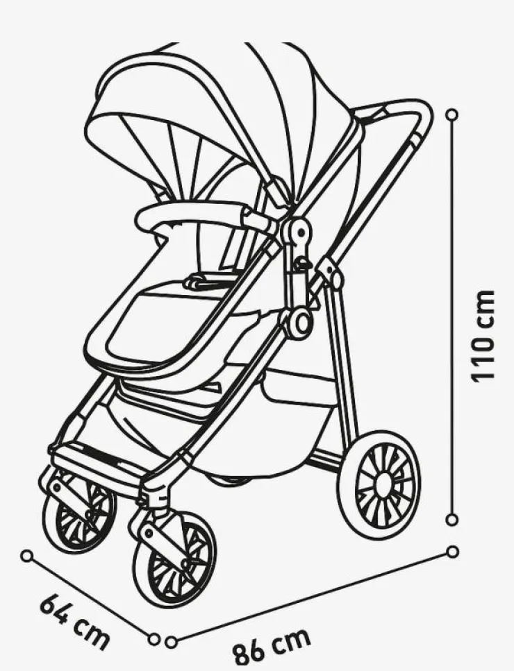 Asalvo Convertible TWO + 2, - Barnvagnar|Barn Barnvagnar & Tillbehör