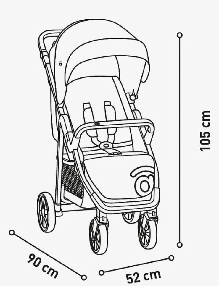 Barn Asalvo Barnvagnar & Tillbehör|Pushchair Ness 2 - Barnvagnar