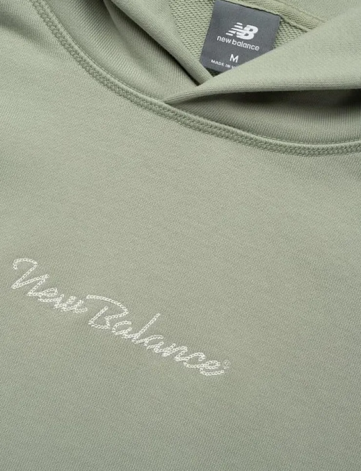 Kvinnor New Balance Sweatshirts|Sweatshirts|Athletics Script Hoodie - Huvtröjor