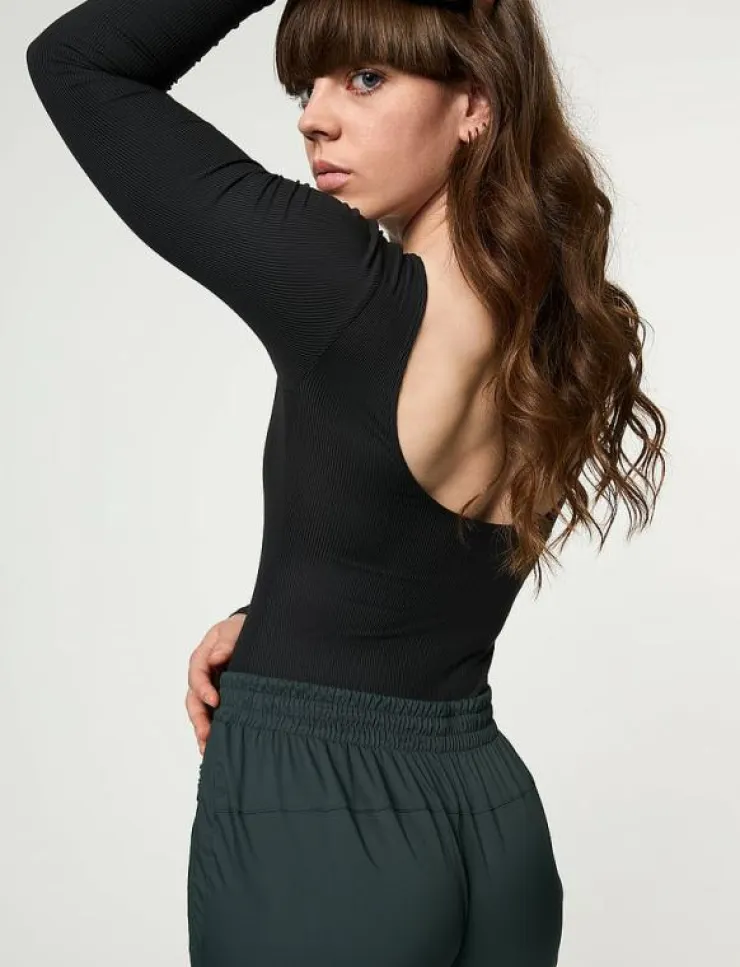 Kvinnor Girlfriend Collective Toppar & T-Shirts|Ava Scoop Back Bodysuit, Thong - Jumpsuits & Bodies