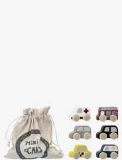 Bloomingville Avin Toy Car, Grey, MDF Set of 6 - Leksaksbil|Barn Leksaksfordon & Bilar