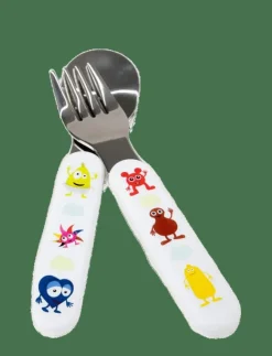 Teddykompaniet Babblarna- Cutlery, Fork & Spoon - Serveringsset|Barn Mata