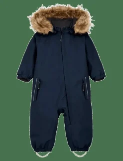 Color Kids Baby Coverall W. Fake Fur - Overaller|Barn Overaller