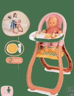 Barn Smoby Dockor & Tillbehör|Baby Nurse Highchair - Docktillbehör