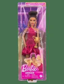 Barn Barbie Dockor & Tillbehör|Ballroom Dancer Fashion Doll with Brown Styled Hair, Dancing Trophy Accessory - Dockor