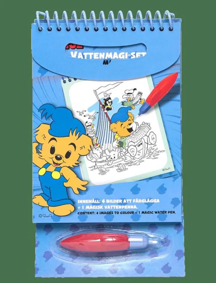 Euromic BAMSE, Vattenset med magisk vattenpenna - Målar- & pysselböcker|Barn Rita & Pyssla