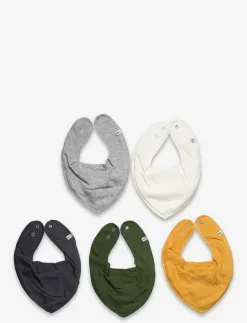 Pippi Bandana Bib - solid (5-pack) - Babyskötsel|Barn Hälsa & Hygien